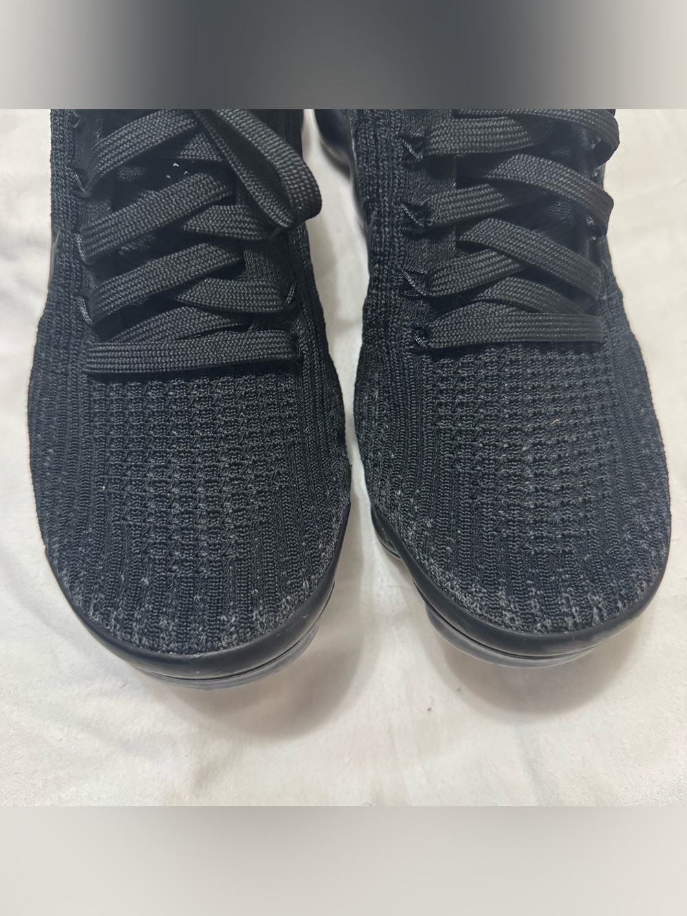 SOLD- Nike (8)air vapormax flyknit 3 men’s woman’s triple black running shoe 201 - Picture 9 of 10